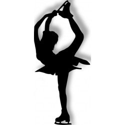 autocollant patinage decoration