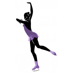 sticker mural patinage chambre