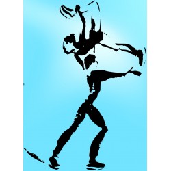 sticker mural patinage deco