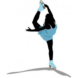 sticker patinage deco
