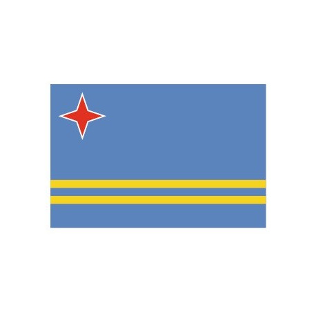 Sticker - Drapeau Auruba REFG962