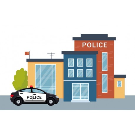 autocollant bloc de police