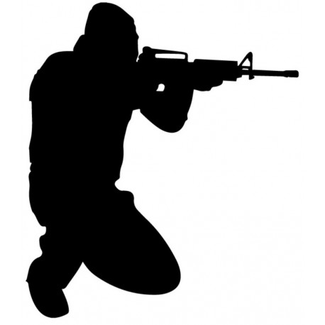 autocollant policier noir et blanc