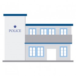 autocollant poste police