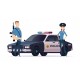autocollants police chambre enfant