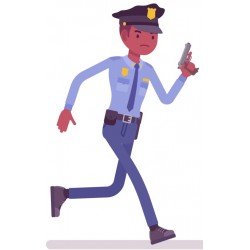 autocollants policier