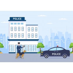 autocollants poste police