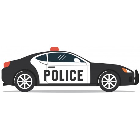 autocollants vehicule police