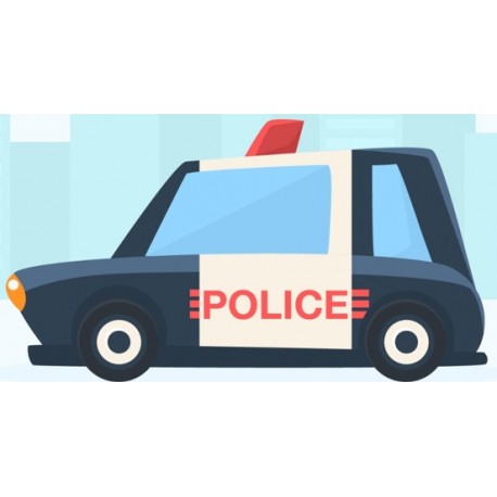 autocollants vehicule de police