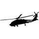 sticker mural helicoptere police