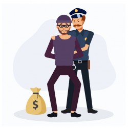 sticker mural police enfant