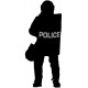 sticker mural police voleur