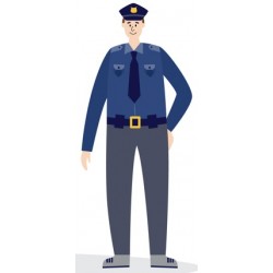 sticker pistolet police