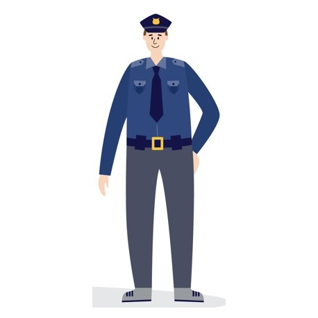 sticker pistolet police