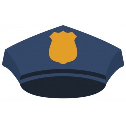 stickers casquette police
