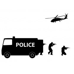 stickers insigne policiers