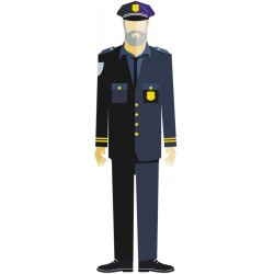 autocollant insigne police