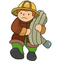 autocollant pompier chambre