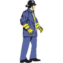 autocollant pompier enfant