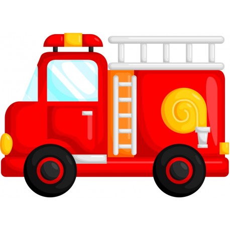 sticker camion pompier