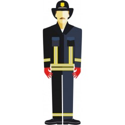 sticker mural policier