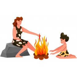 autocollant dessin prehistorique