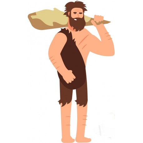 autocollant mural homme prehistorique