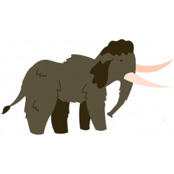 autocollant mural lance homme prehistorique