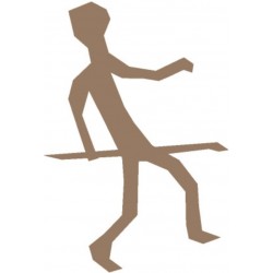 autocollant mural outil prehistorique