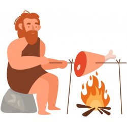 autocollants homme prehistorique