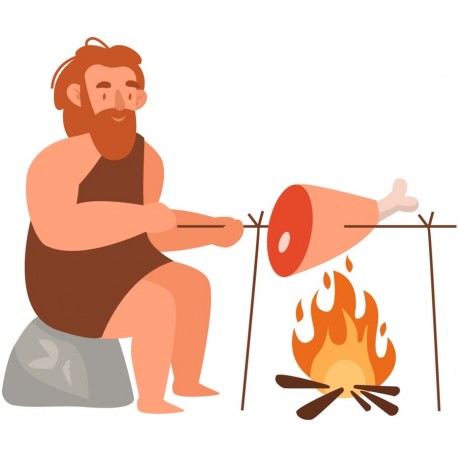 autocollants homme prehistorique