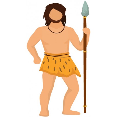 autocollants muraux homme prehistorique