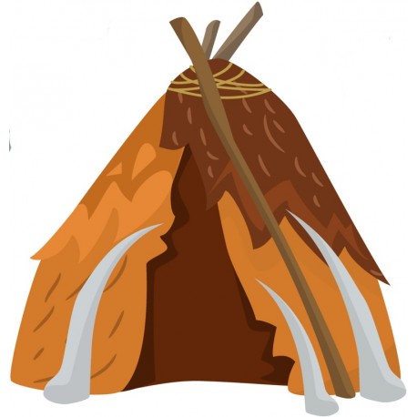 autocollants muraux homme prehistorique chambre garcon