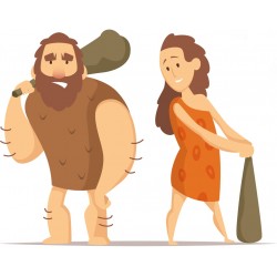 autocollants theme prehistoire deco