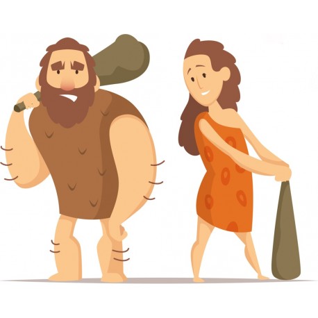 autocollants theme prehistoire deco