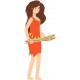 sticker femme prehistorique