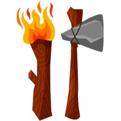 sticker hache prehistoire