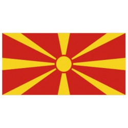 Sticker - Drapeau Macédoine REFG873