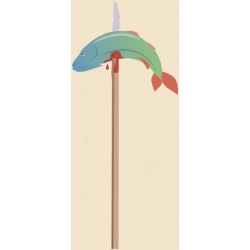 sticker hache torche prehistoire