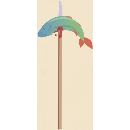 sticker hache torche prehistoire