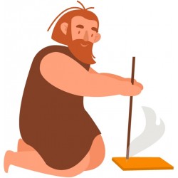 sticker homme prehistorique