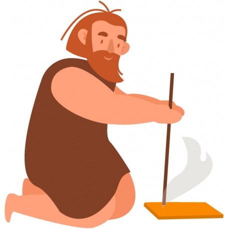 sticker homme prehistorique