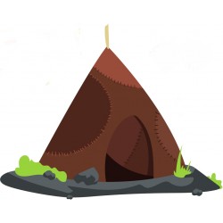 sticker homme prehistorique chambre garcon