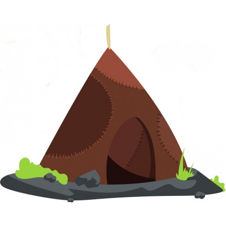 sticker homme prehistorique chambre garcon