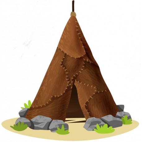 sticker hutte chambre