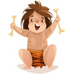 sticker mural deco theme prehistoire