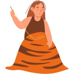 sticker mural enfant prehistoire