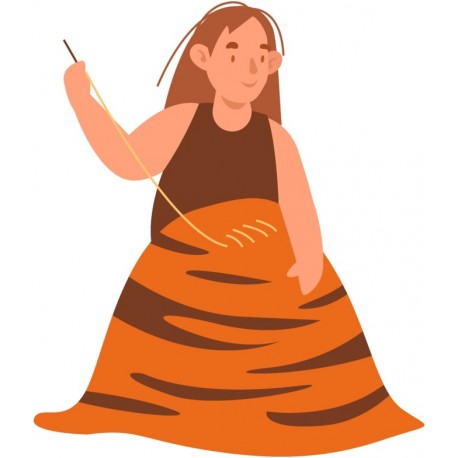 sticker mural enfant prehistoire