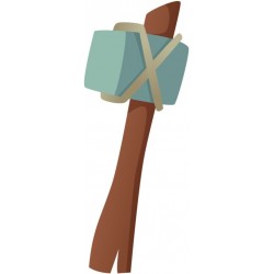 stickers hache garcon