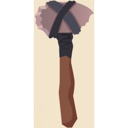 stickers muraux femme prehistorique